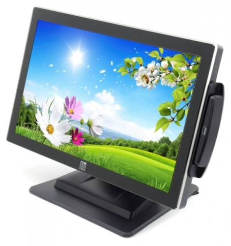 Monitor 19 inch led wide, elo et1919l-auwa-1-gy, black, touchscreen, cititor card