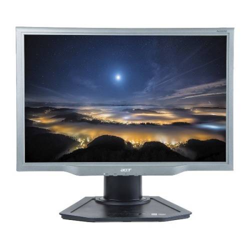 Monitor 22 inch lcd wide, acer al2223w, silver & black
