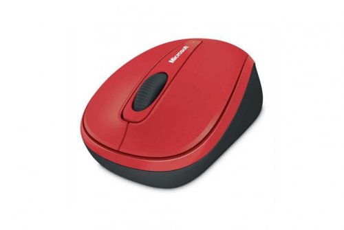 Mouse microsoft mobile 3500, wireless, rosu