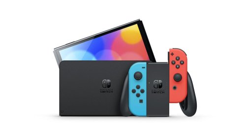 Nintendo switch oled console 7 blue/red