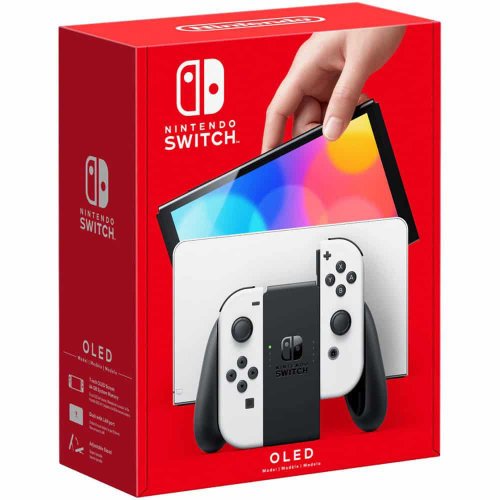 Nintendo switch oled console 7 white