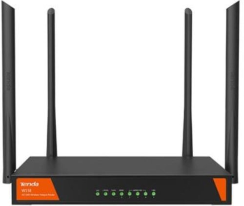 Tenda ac1200 wireless hotspot router, interface: 5*fe(1~4 wan/ 1~4 lan), 2.4ghz\5ghz, 300+867mbps, maximum consumption: 12w, internet connection type: pppoe/dhcp/static ip, vpn: pptp、l2tp、ipsec.