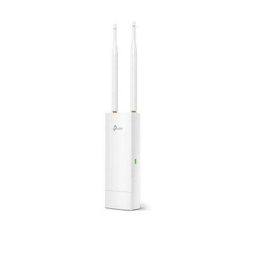 Tp-link 300mbps wireless n outdoor access point, eap110-outdoor ,fastethernet (rj-45) port *1（support passive poe）, antena: 2*5dbi externalomni waterproof, button: reset, pole/wallmounting(kitsincluded)