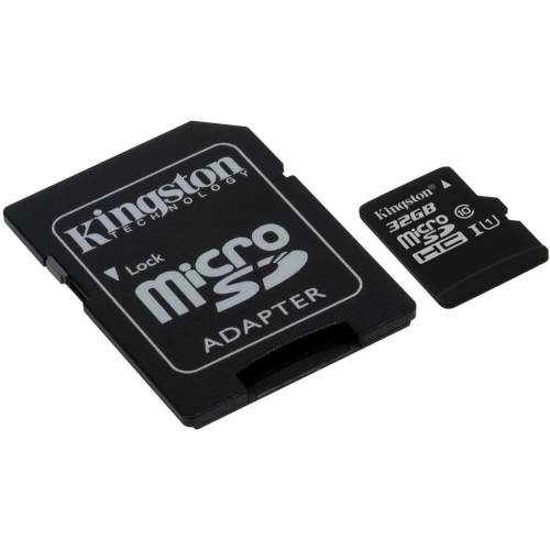 Kingston Card memorie 32gb microsdhc class 10 uhs-i 45mb/s read
