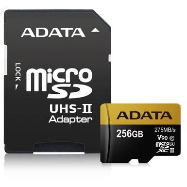 Card memorie Adata microsdxc 256gb class 10 citit/scris 275/155mbps