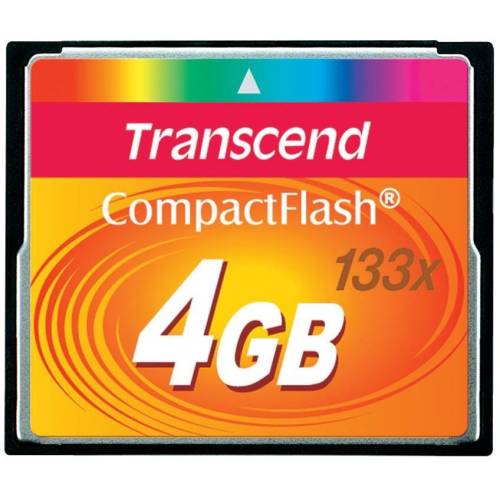 Transcend Card memorie compact flash 133x, 4 gb