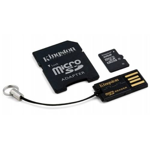 Kingston Card memorie micro sdhc 32gb, class 10, multi kit
