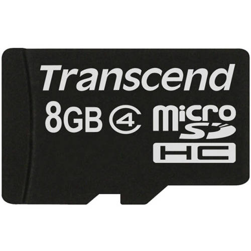 Transcend Card memorie micro sdhc, 8 gb, clasa 4