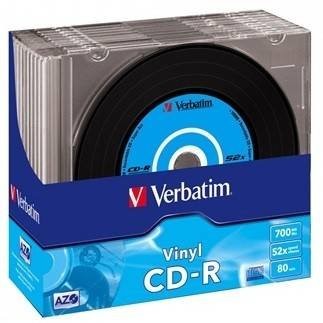 Cd-r Verbatim 700 mb, 80min, 52x vinyl (10buc.)
