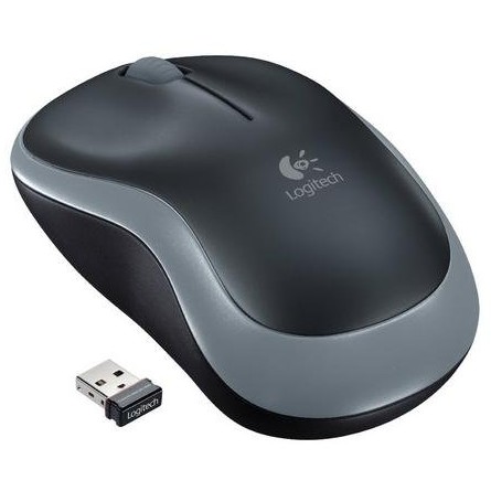 Logitech Mouse m185, optic wireless, 1000dpi, negru