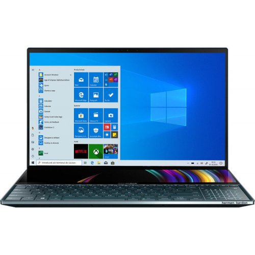 Asus Notebook 15.6'' zenbook pro duo ux581gv, uhd touch, procesor intel® core™ i7-9750h (12m cache, up to 4.50 ghz), 16gb ddr4, 512gb ssd, geforce rtx 2060 6gb, win 10 pro, celestial blue