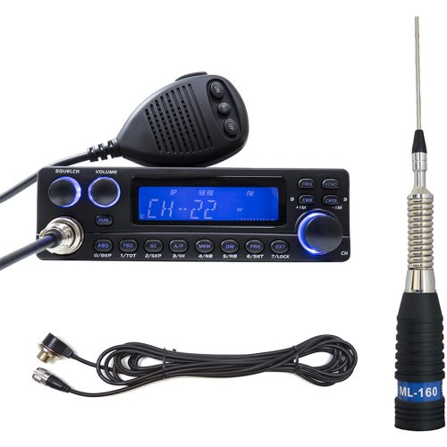 Statie radio kit statie radio cb Tti tcb-5289 by anytone cu antena pni ml160 si cablu t601