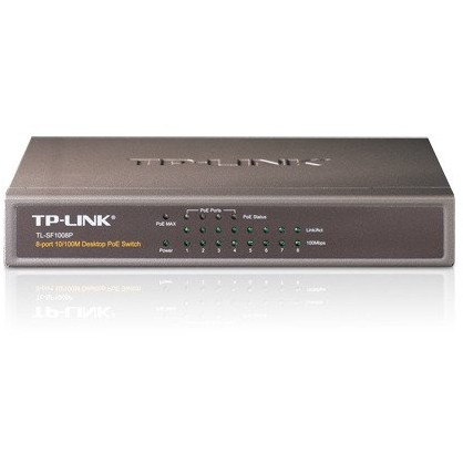 Tp-link Switch tl-sf1008p poe, 8 port, 10/100 mbps