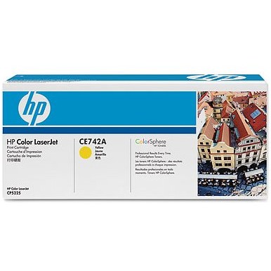 Toner laser Hp ce742a - yellow, 7300 pag, laserjet cp5225