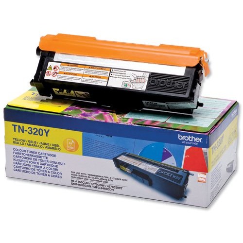 Brother Toner laser tn320y, yellow, 1500 pag, hl4150 / 4570