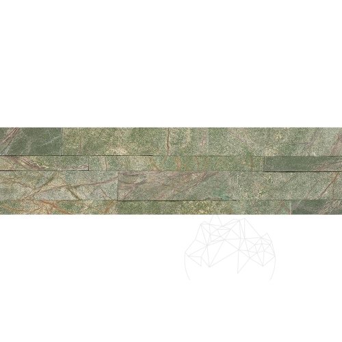 Panel 3d marmura flexibila skin - rain forest green 60 x 15 cm (cu 3m pe spate)
