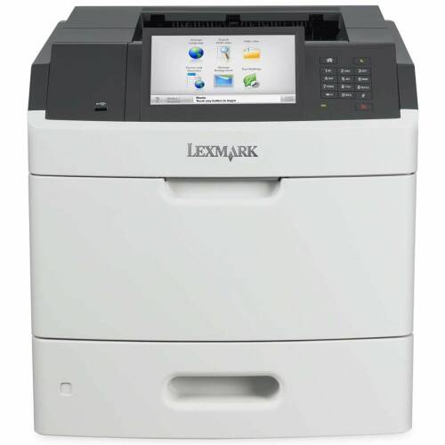 Imprimanta laser monocrom lexmark ms812de, duplex, a4, 66ppm, 1200 x 1200, usb, retea
