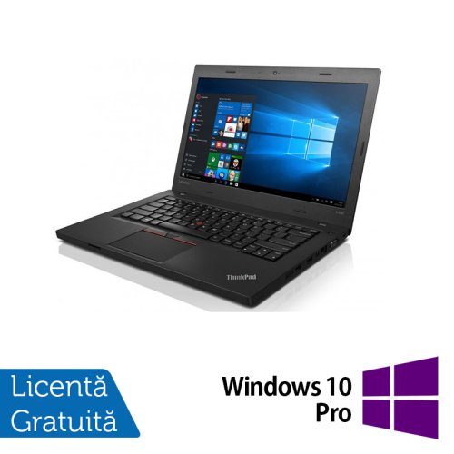 Laptop lenovo l460, intel core i5-6200u 2.30ghz, 8gb ddr3, 500gb sata, 14 inch, fara webcam + windows 10 pro