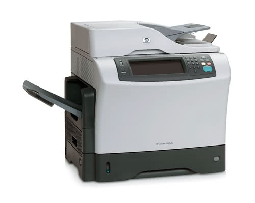 Multifunctionala hp laserjet m4345 mfp, 45 ppm, 1200 x 1200, copiator, printer, scanare, retea, usb