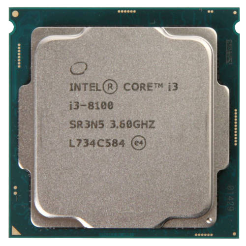 Procesor intel core i3-8100 3.60ghz, 4 nuclee, 6mb cache, socket 1151