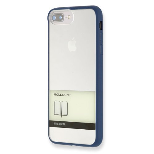 Carcasa albastra hard case iphone 7 plus transparent band | moleskine