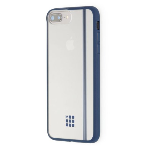 Carcasa albastra hard case iphone 7 plus transparent elastic | moleskine