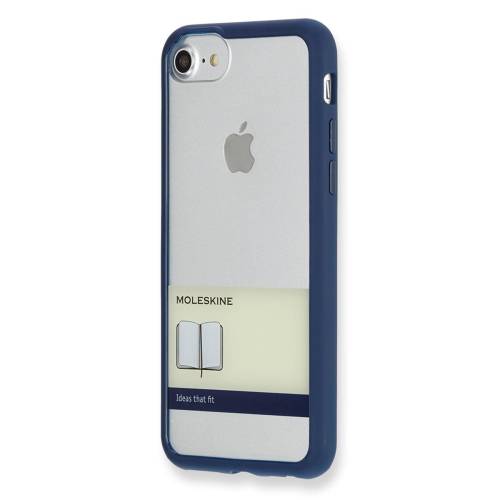 Carcasa albastra hard case iphone 7 transparent band | moleskine