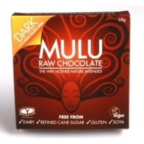 Ciocolata cruda neagra cu boabe de cacao sfaramate mulu raw | mulu