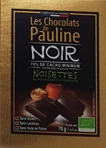 Ciocolata neagra cu alune - les chocolats de pauline | les chocolats de pauline
