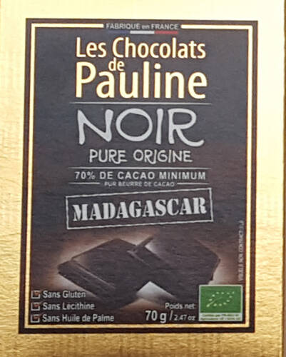 Ciocolata neagra din madagascar - les chocolats de pauline | les chocolats de pauline