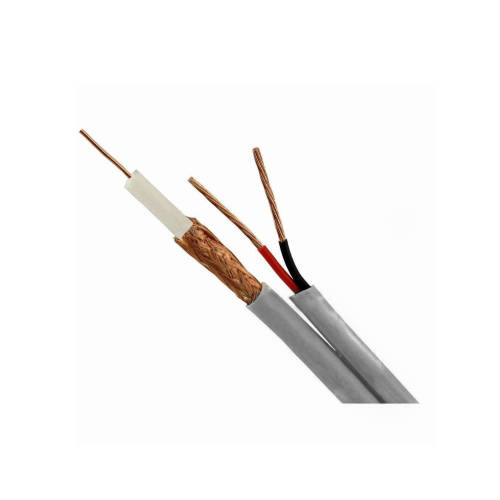 Cablu coaxial rg 59 + alimentare 2x0.75 (100 m), gri