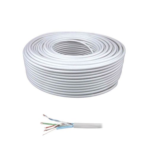 Oem Cablu ftp cat5e cupru-aluminiu fpc-5004e-l/100, ecranat, rola 100 m