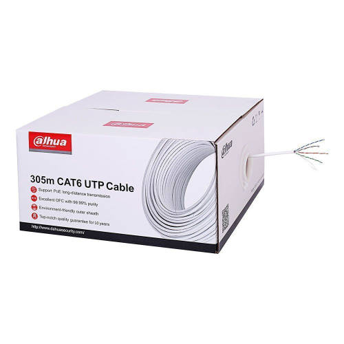 Cablu utp cat6 dahua pfm923i-6un-c, 305 m