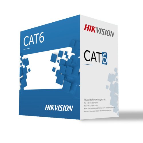 Cablu utp cat6 hikvision ds-1ln6-ue-w, rola 305 m
