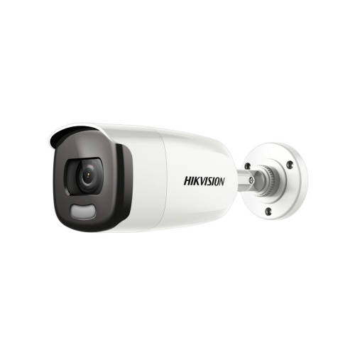 Camera supraveghere de exterior colorvu hikvision ds-2ce12hft-f, 5 mp, lumina alba 40 m, 2.8 mm, stroboscop