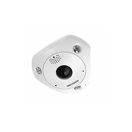 Camera supraveghere dome ip hikvision ds-2cd6362f-i fisheye, 6 mp, ir 15 m, 1.27 mm