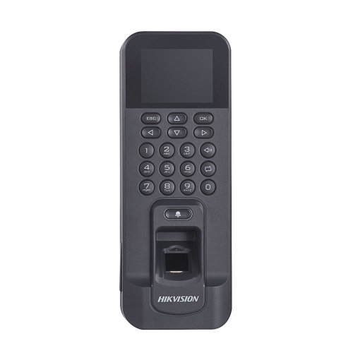 Cititor biometric de interior ip wifi hikvision ds-k1t804amf, 2.4 inch, mifare, 13.56 mhz, 3.000 amprente, 3.000 carduri, 100.000 evenimente