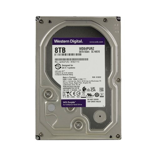 Hard disk western digital wd purple wdbgkn0080hnc-wrsn, 8tb, 128mb, 7200 rpm