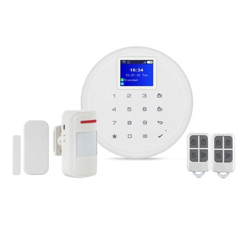 Kit alarma wireless kerui kr-w17, 2.4 inch, wifi, gsm