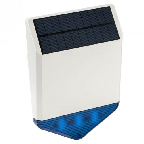 Yli Oem Sirena wireless de exterior cu incarcare solara kr-sj1, 110 db, 100 m, led albastru