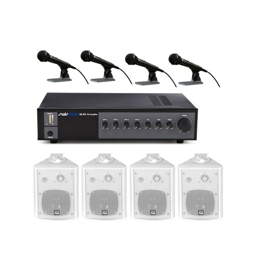 Oem Sistem audio conferinte basic 1, 4 boxe perete, 4 microfoane, 120 mp