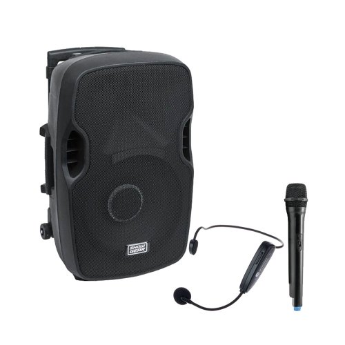 Sistem audio portabil sport center 3-mobile n10656, 100 w, 2.4 ghz, microfon wireless headset, sala fitness