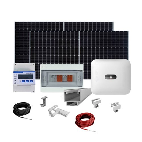 Sistem fotovoltaic complet 10 kw, invertor trifazat on grid wifi si 24 panouri canadian solar, 120 celule, 455 w, montare pe acoperis din tigla