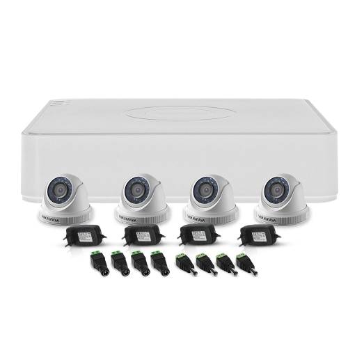 Sistem supraveghere interior hikvision turbohd tvi-4int20-720p, 4 camere, 1 mp, ir 20 m
