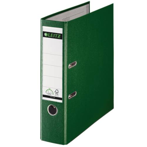 Biblioraft leitz, a4, cu mecanism 180, 8 cm, verde