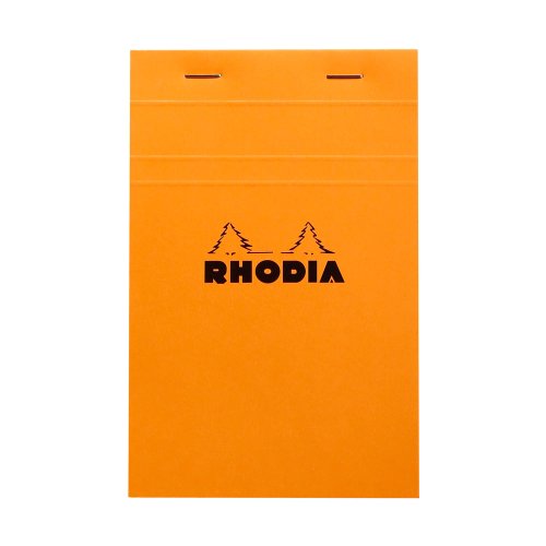 Bloc notes 11 x 17 cm 80 file capsat coperta portocalie rhodia matematica