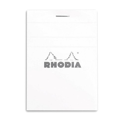 Bloc notes a6 80 file capsat matematica rhodia coperta alba