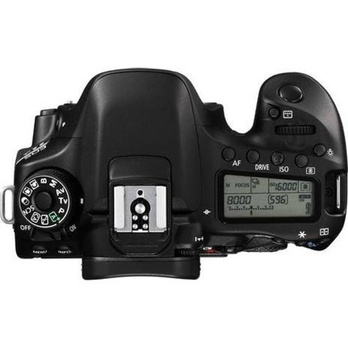 Camera foto Canon eos-80d body wifi black, 24mp, cmos,3 tft fullyarticulated, digic 6, 7 cadre / sec, iso 100-16000,fullhd movies 3 0fps,compatibil