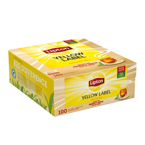 Ceai lipton yellow, 100 plicuri/cutie