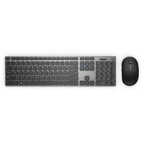 Dell keyboard and mouse set km717, wireless, 2.4 ghz, usb wirelessreceiver, us int layout, color: black+gray